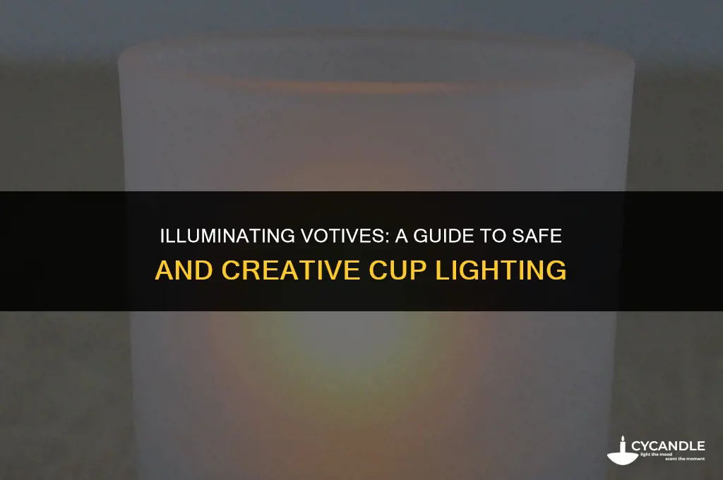 can you light votives in a cup