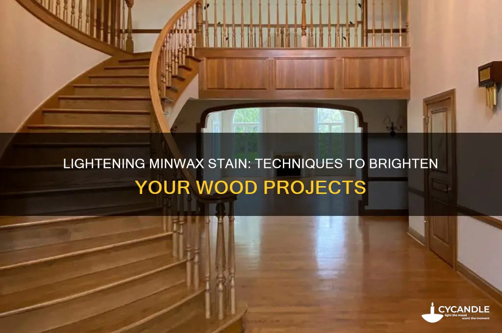 can you lighten min wax stain