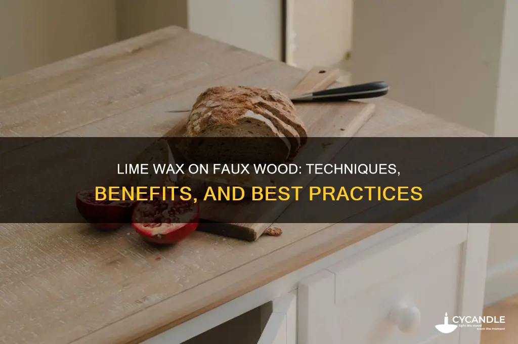 can you lime wax faux wood