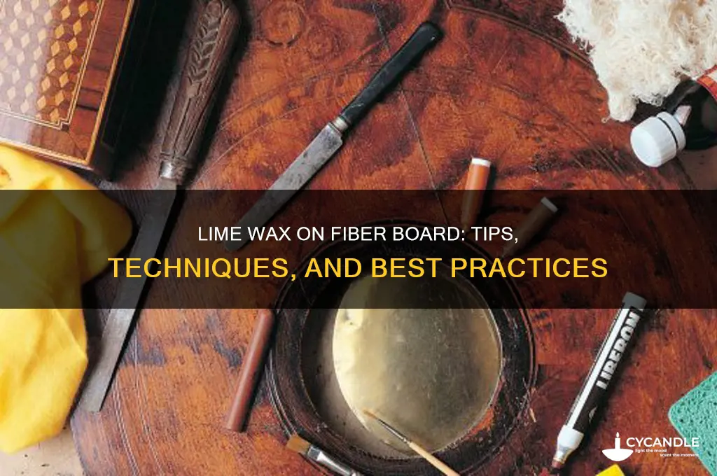 can you lime wax fiber board