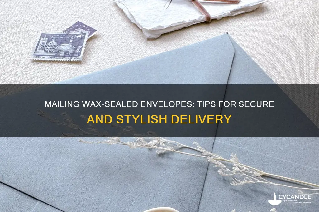 can you mail an envelope with a wax seal