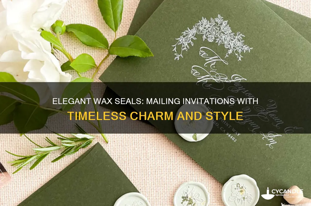can you mail invitations with wax seal