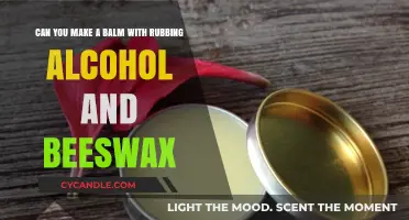 DIY Balm Recipe: Combining Rubbing Alcohol and Beeswax for Skincare