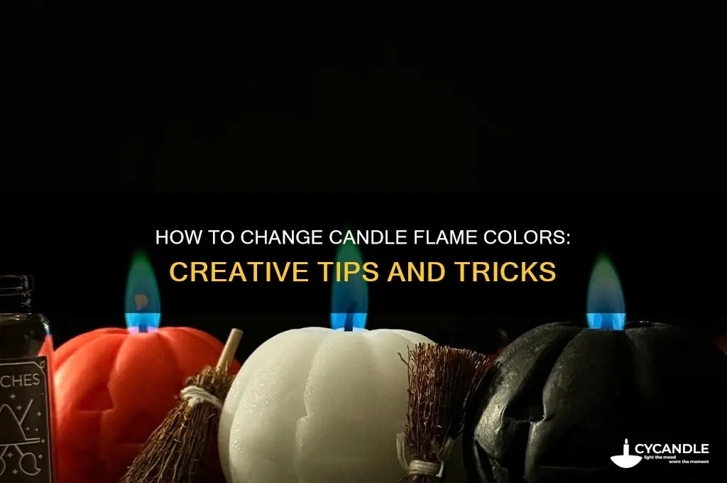 can you make a candle flame a different color