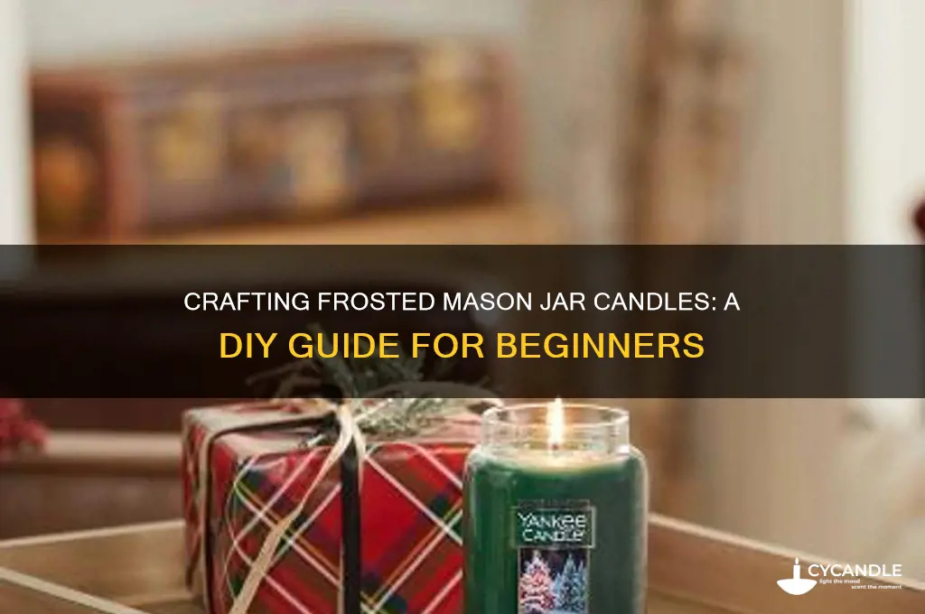 can you make a candle in a frosted mason jar