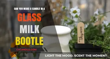 Crafting Candles in Glass Milk Bottles: A Creative DIY Guide