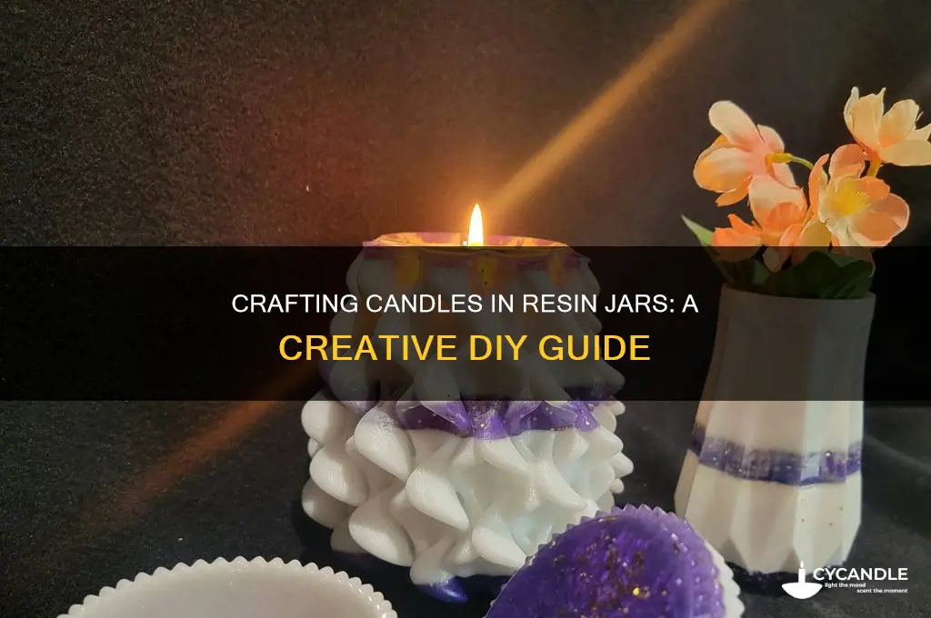 can you make a candle in a resin jar
