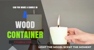 Crafting Candles in Wood Containers: A Creative DIY Guide