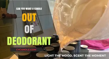 Can Deodorant Be Melted to Create Homemade Candles?