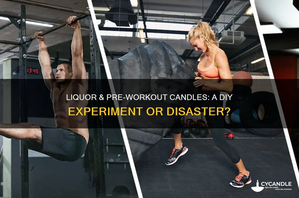 can you make a candle out of liquor and preworkout