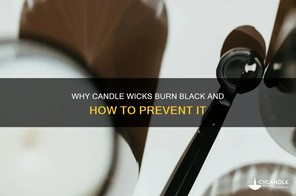 can you make a candle wick burn black