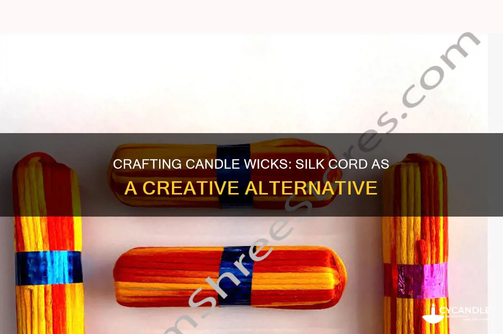 can you make a candle wick with silk cord