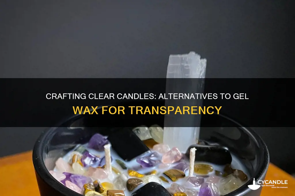 can you make a cler candle without gel wax