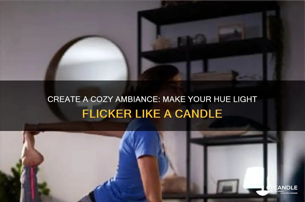 can you make a hue light flicker like a candle