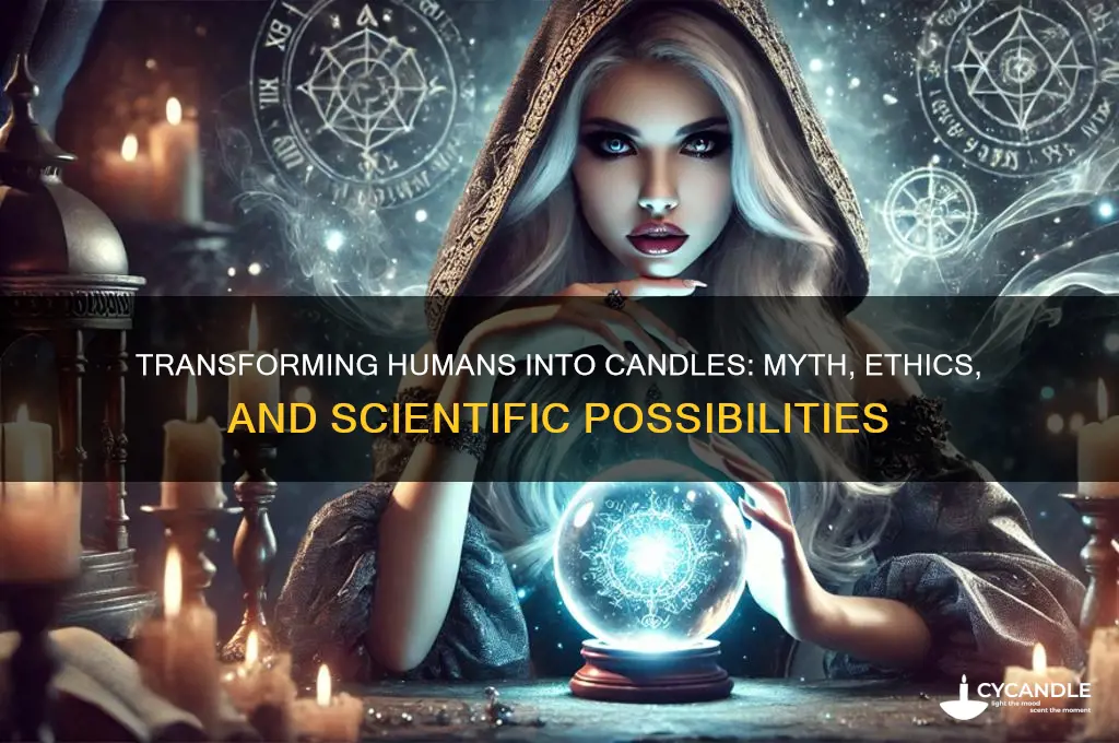 can you make a human into a candle