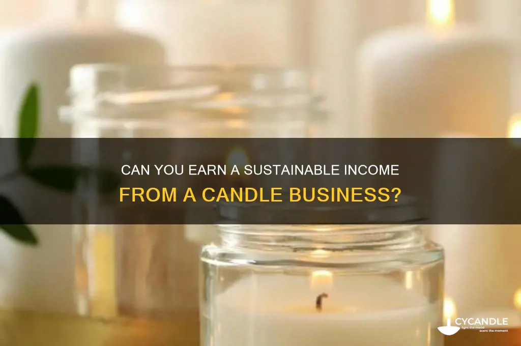 can you make a living from candle business