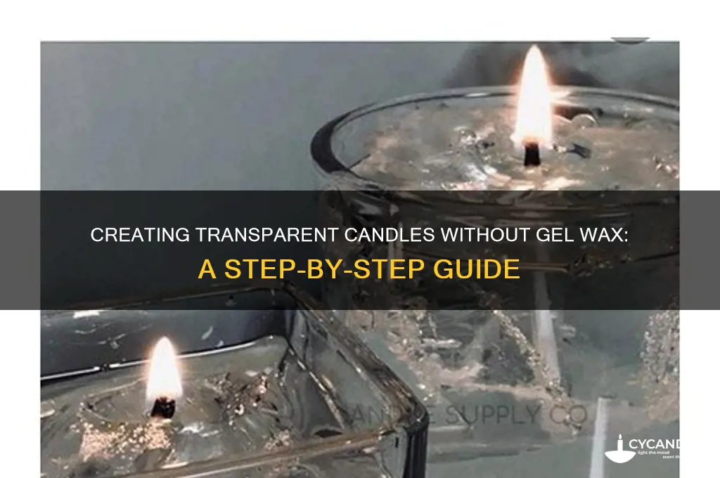 can you make a transparent candle no gel