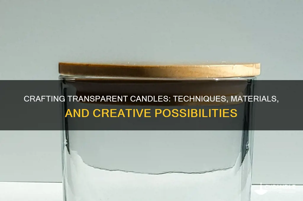 can you make a transparent candle