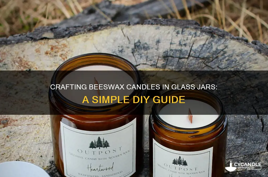 can you make beeswax candles in glass jars