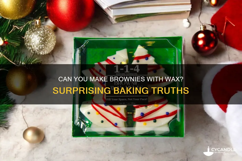 can you make brownies with wax