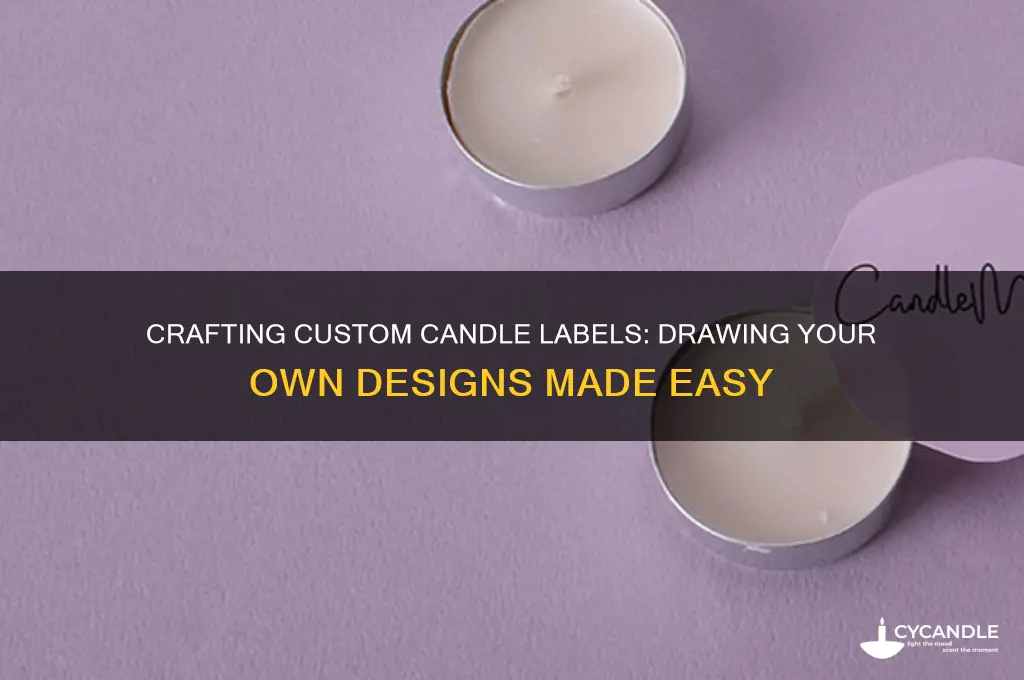 can you make candle labels with a drawing
