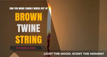 Crafting Candle Wicks: Using Brown Twine String for DIY Candles