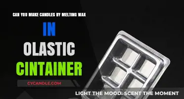 Melting Wax in Plastic Containers: A Safe DIY Candle-Making Method?