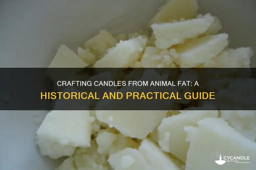 can you make candles from animal fat