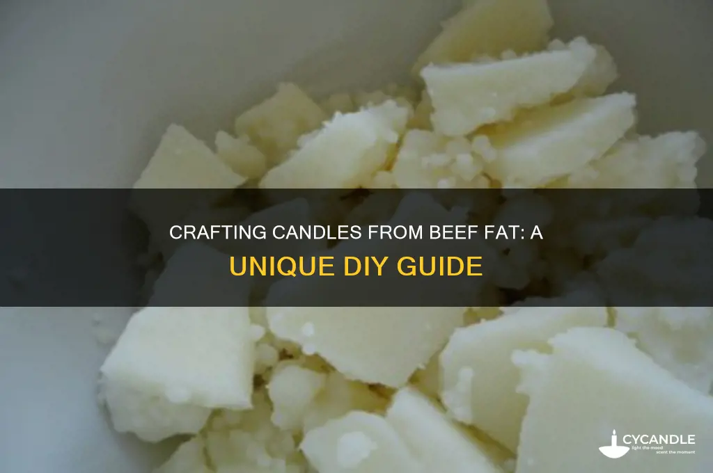 can you make candles out of beef fat