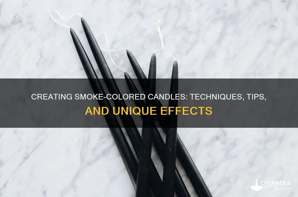 can you make candles with smoke color
