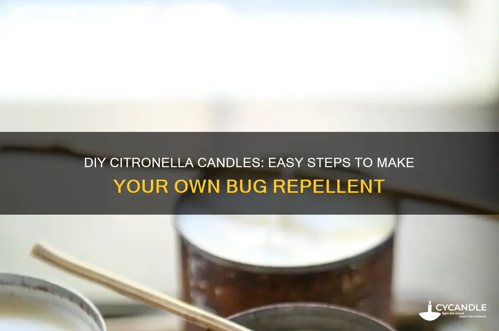 can you make citronella candles