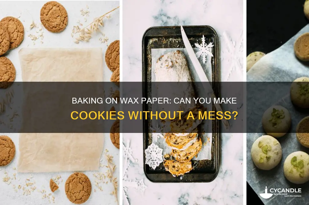 can you make cookies on wax paper