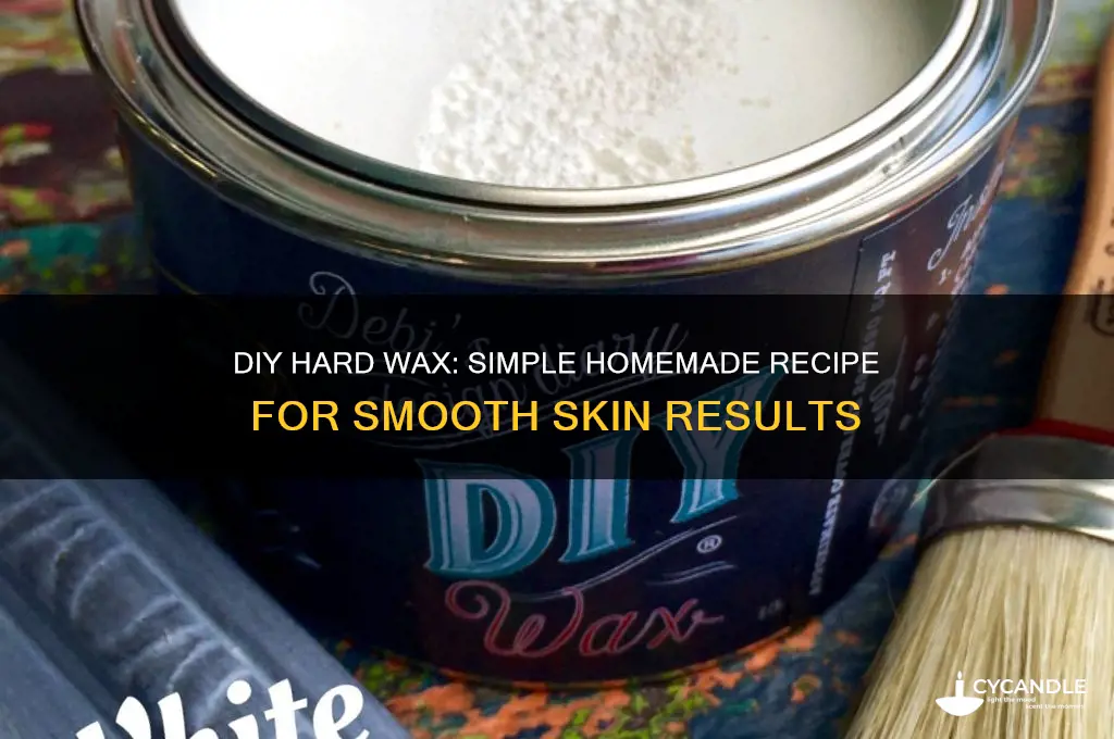 can you make hard wax at home