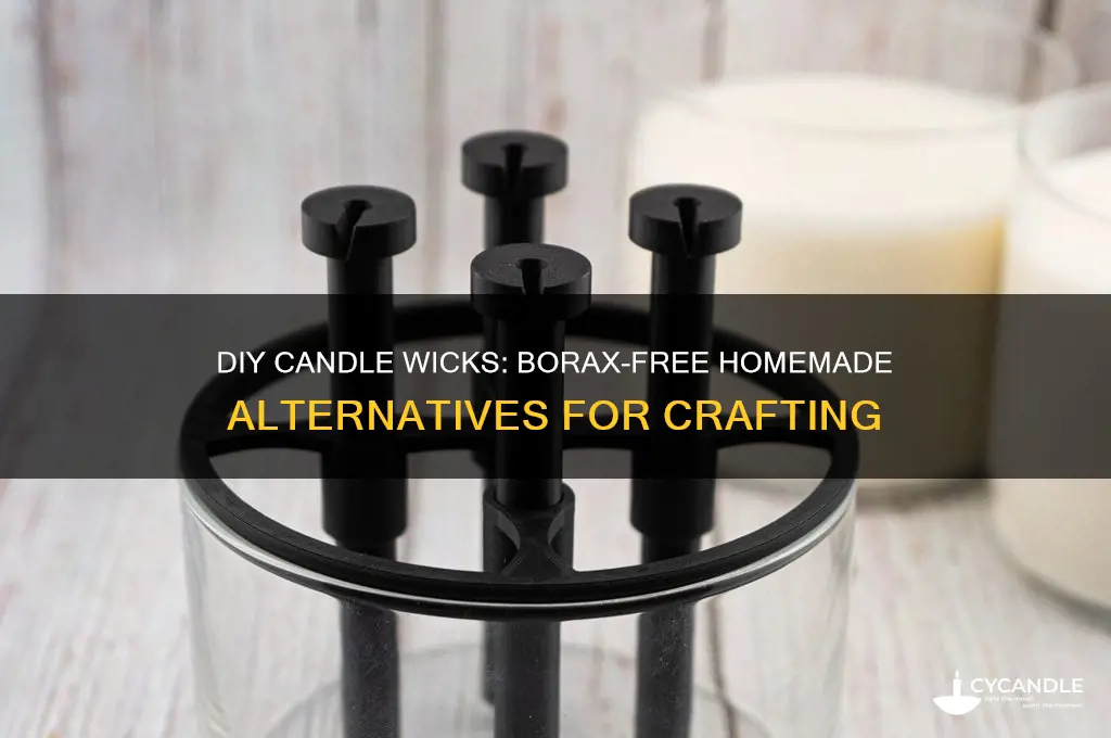 can you make homemade candle wicks without borax