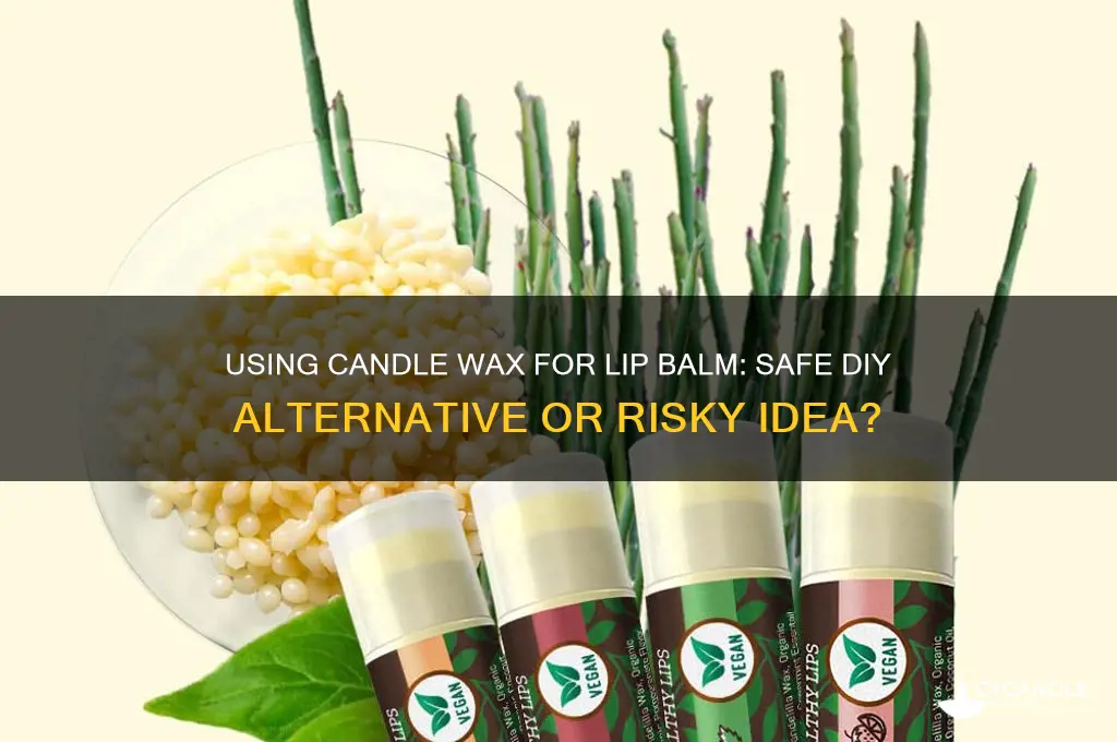 can you make lip balm with candle wax