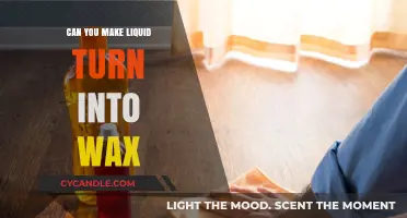Transforming Liquids into Wax: Exploring the Science Behind the Process