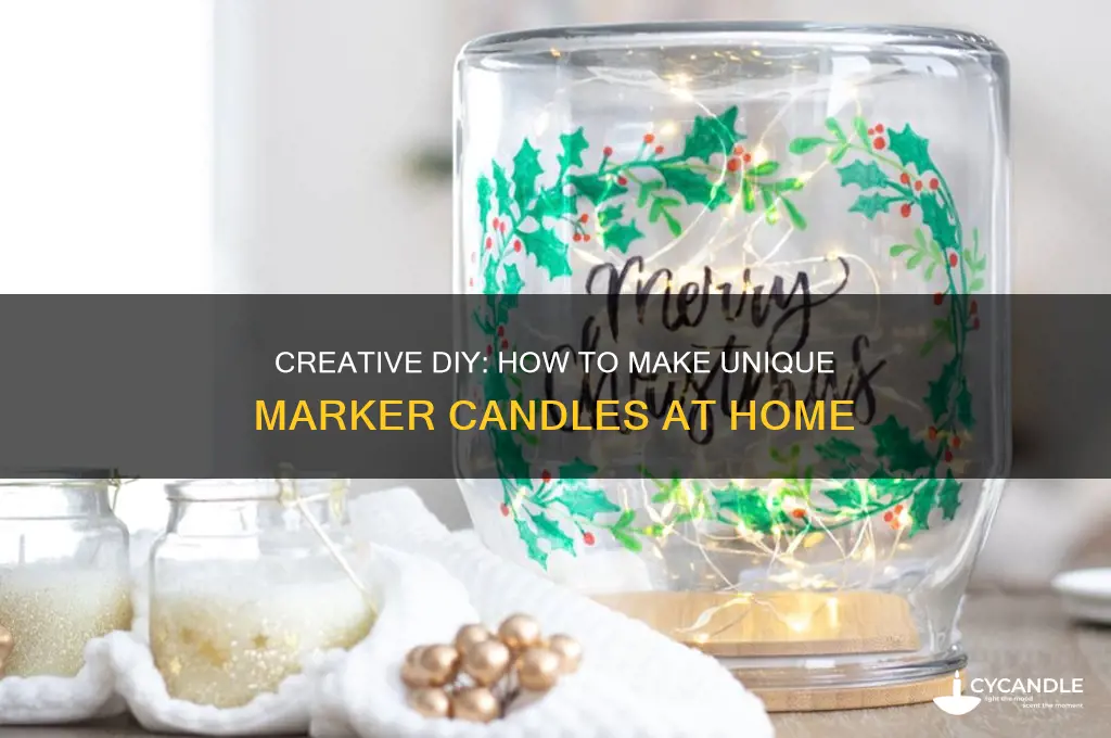 can you make marker candles