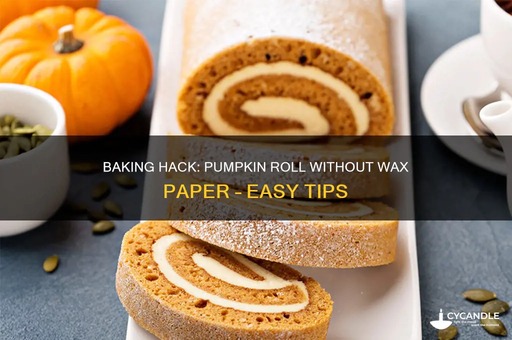 can you make pumpkin roll without wax paper