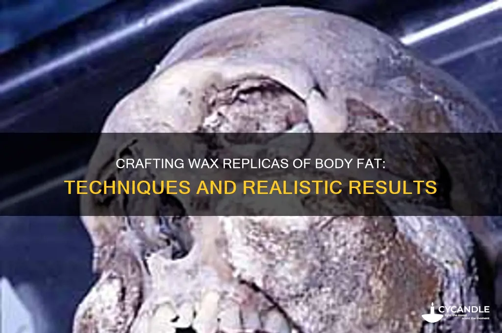 can you make replicas of body fat with wax