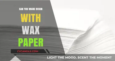 Making Rosin with Wax Paper: Tips, Tricks, and Best Practices