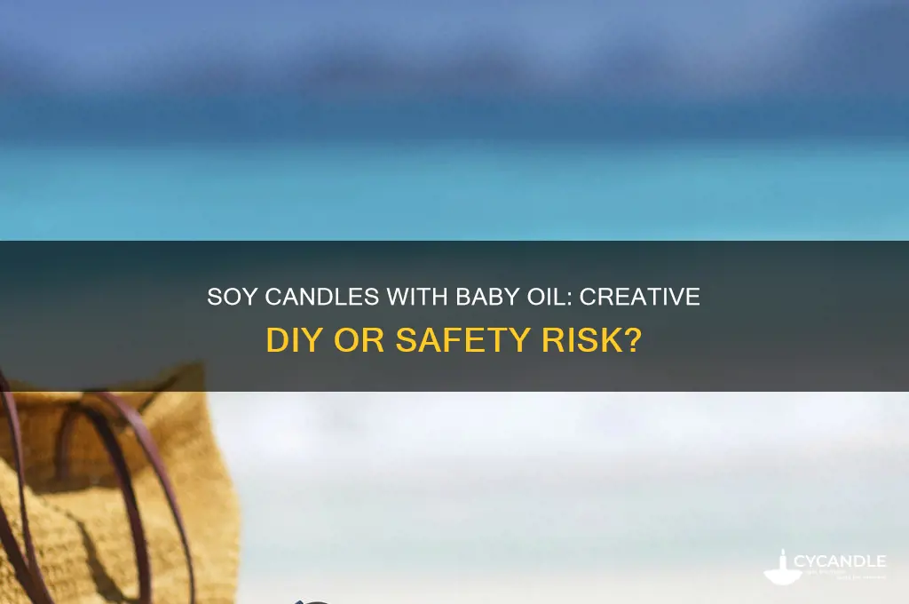 can you make soy candles with baby oil