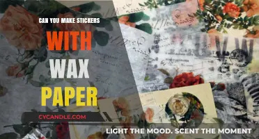 DIY Sticker Crafting: Using Wax Paper for Creative Designs