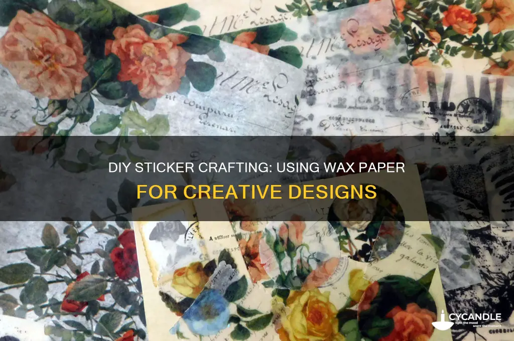 can you make stickers with wax paper