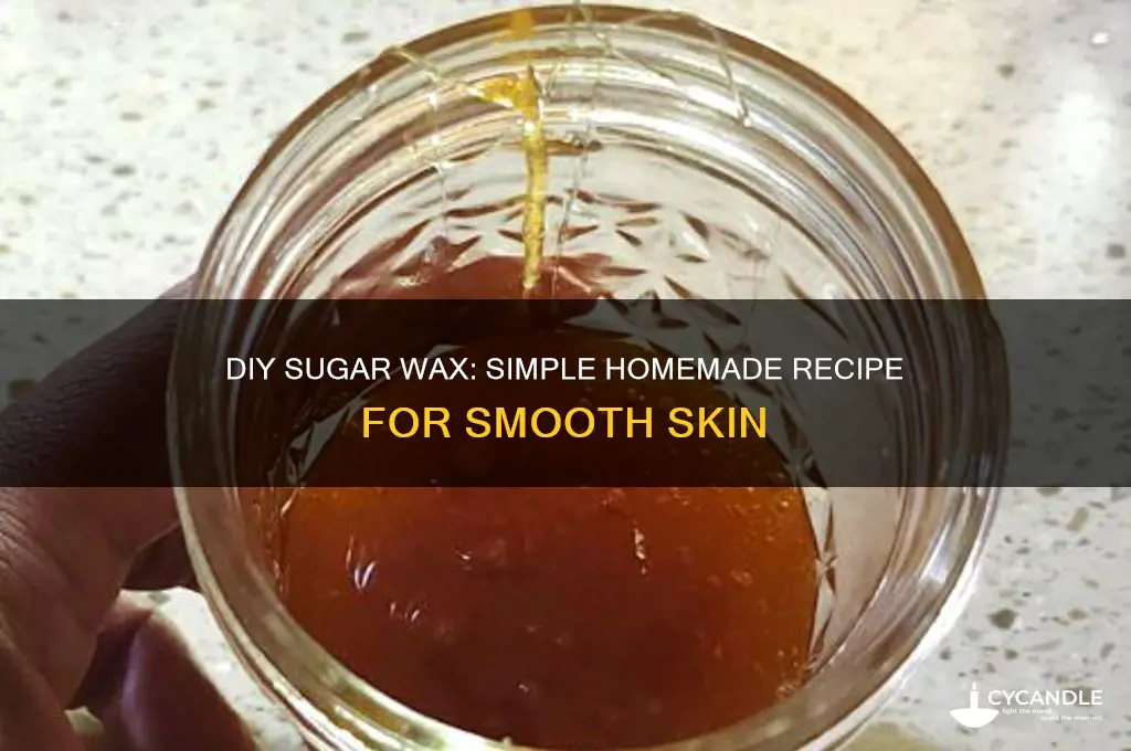 can you make sugar wax