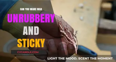 How to Transform Rubbery Wax into a Sticky, Usable Consistency
