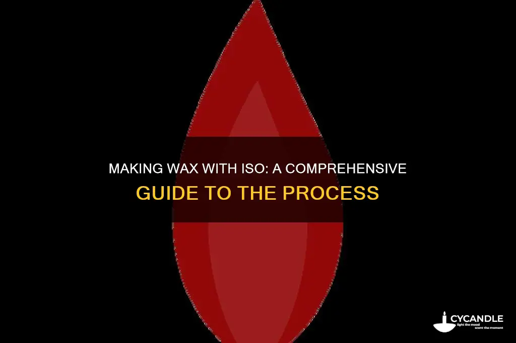 can you make wax with iso