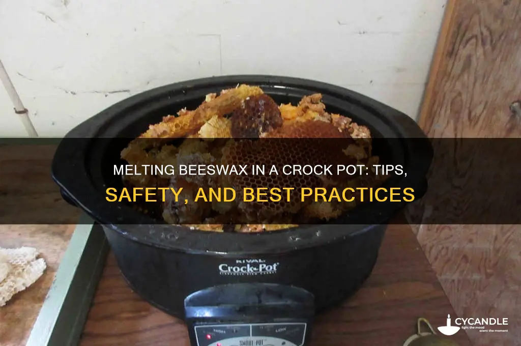 can you melt beeswax in a crock pot