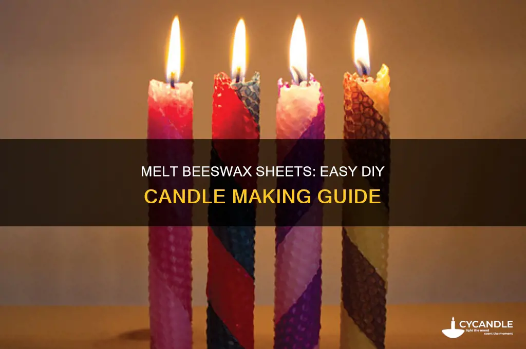 can you melt beeswax sheet into candles