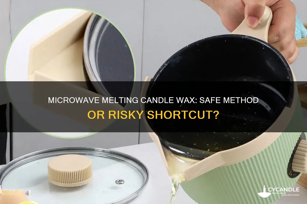 can you melt candle wax in microwave