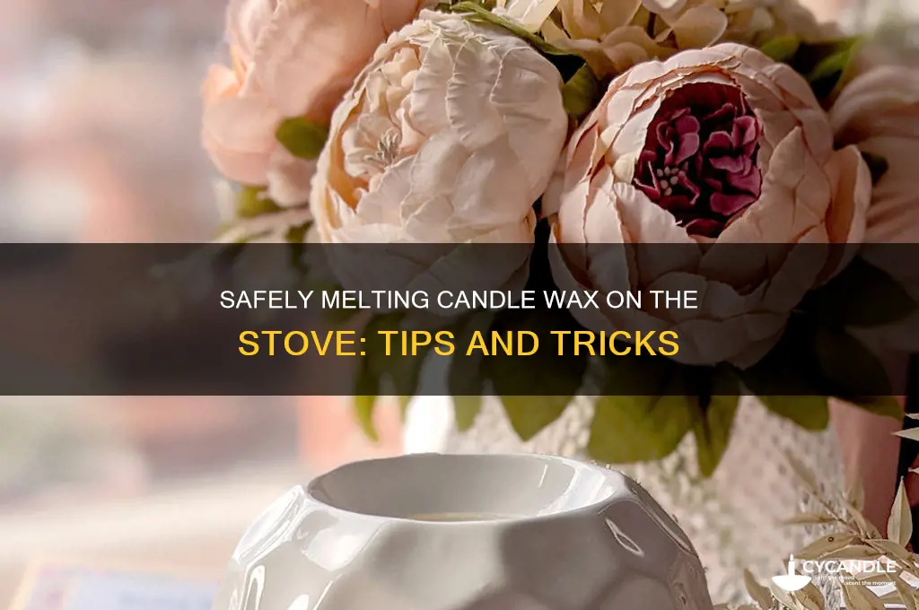 can you melt candle wax on the stove